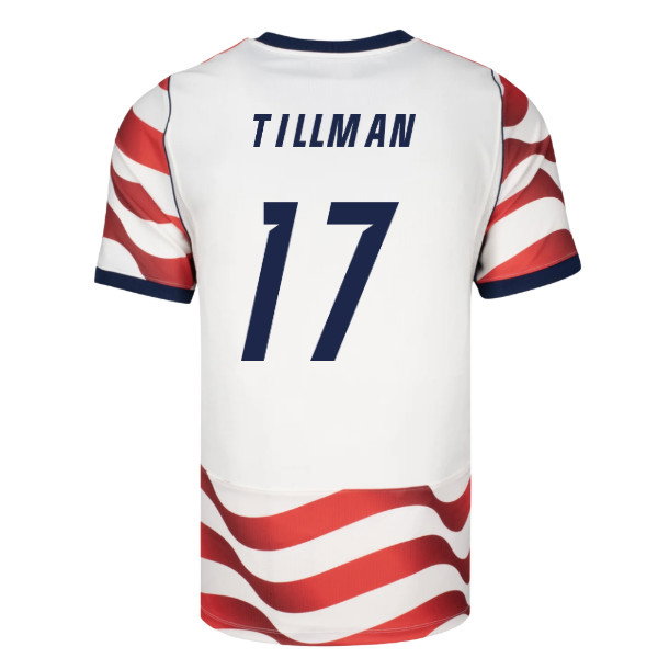 2026-2027 USA USMNT Match Home Authentic Jersey (Tillman 17)-SoccerKits Hub | Buy Soccer Jerseys Online